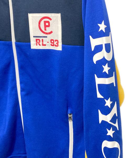 POLO RALPH LAUREN（ポロ・ラルフローレン）POLO RALPH LAUREN (ポロ・ラルフローレン) RL-93-ジップアップジャケット イエロー×ネイビー サイズ:Sの古着・服飾アイテム
