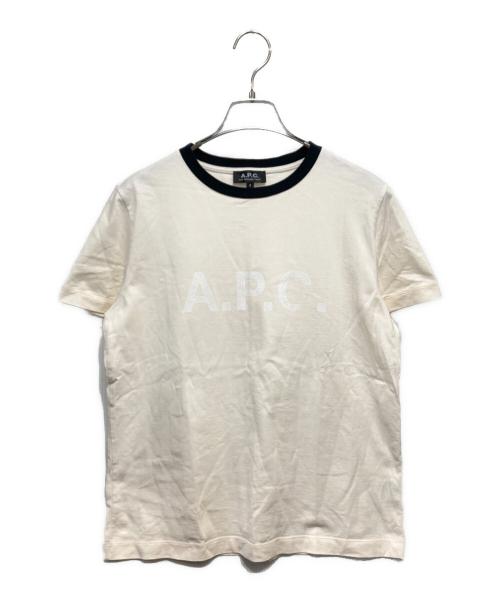 A.P.C.（アーペーセー）A.P.C. (アーペーセー) IENA別注 リンガーTシャツ ネイビー×アイボリー サイズ:Sの古着・服飾アイテム