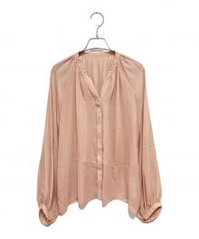 IENA（イエナ）の古着「シアージョーゼット ギャザーブラウス」｜ライトピンク