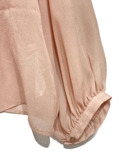 IENA（イエナ）IENA (イエナ) シアージョーゼット ギャザーブラウス ライトピンク サイズ:Fの古着・服飾アイテム