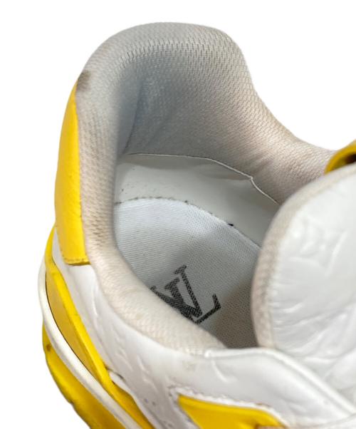 LOUIS VUITTON（ルイ ヴィトン）LOUIS VUITTON (ルイ ヴィトン) LVトレイナーラインスニーカー イエロー×ホワイト サイズ:8の古着・服飾アイテム