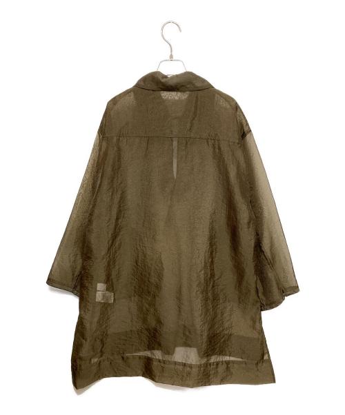 GALLARDA GALANTE（ガリャルダガランテ）GALLARDA GALANTE (ガリャルダガランテ) オーバーサイズシアーシャツワンピース オリーブ サイズ:Fの古着・服飾アイテム