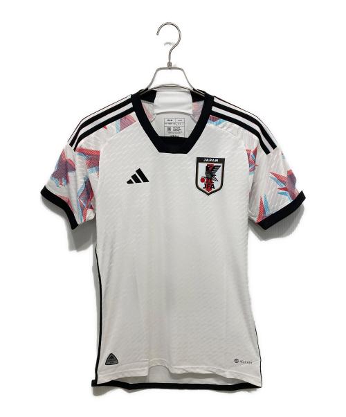 adidas（アディダス）adidas (アディダス) ゲームシャツ レッド×ホワイト サイズ:Mの古着・服飾アイテム