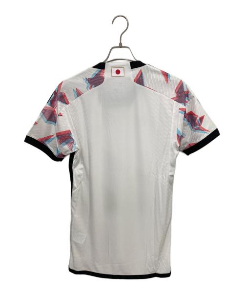 adidas（アディダス）adidas (アディダス) ゲームシャツ レッド×ホワイト サイズ:Mの古着・服飾アイテム