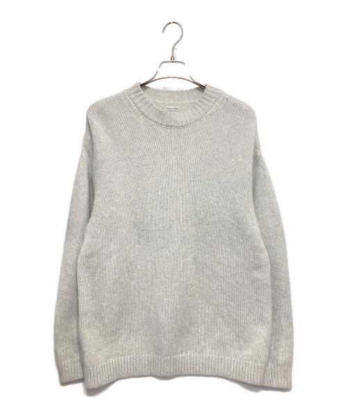 STEVEN ALAN（スティーブンアラン）STEVEN ALAN (スティーブンアラン) ハミルトンラムズウール モックネック ニット ライトグレー サイズ:Mの古着・服飾アイテム
