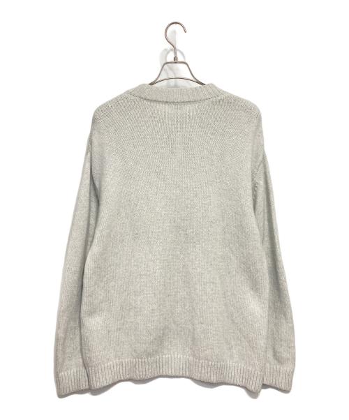 STEVEN ALAN（スティーブンアラン）STEVEN ALAN (スティーブンアラン) ハミルトンラムズウール モックネック ニット ライトグレー サイズ:Mの古着・服飾アイテム