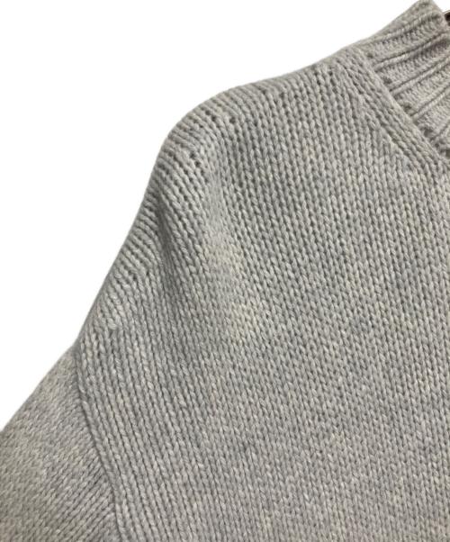 STEVEN ALAN（スティーブンアラン）STEVEN ALAN (スティーブンアラン) ハミルトンラムズウール モックネック ニット ライトグレー サイズ:Mの古着・服飾アイテム