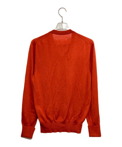 Maison Margiela（メゾンマルジェラ）Maison Margiela (メゾンマルジェラ) Vネックニット オレンジ サイズ:1の古着・服飾アイテム