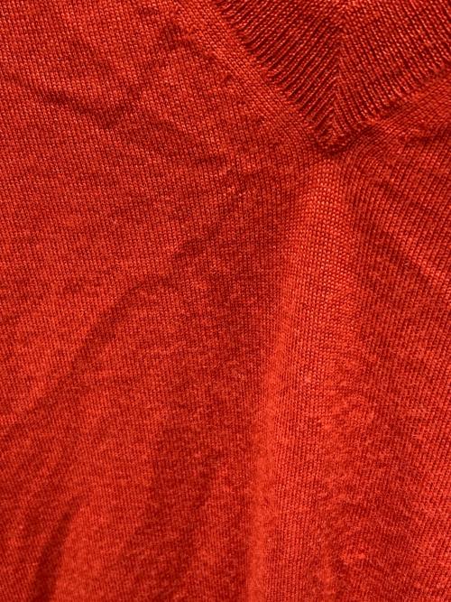 Maison Margiela（メゾンマルジェラ）Maison Margiela (メゾンマルジェラ) Vネックニット オレンジ サイズ:1の古着・服飾アイテム