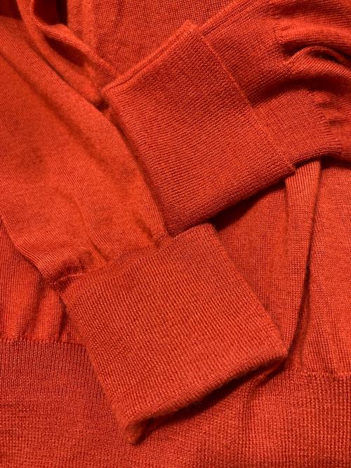 Maison Margiela（メゾンマルジェラ）Maison Margiela (メゾンマルジェラ) Vネックニット オレンジ サイズ:1の古着・服飾アイテム