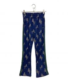 BAUM UND PFERDGARTEN（バウムウンドヘルガーデン）の古着「ヒョウ柄トラックパンツ」｜ネイビー