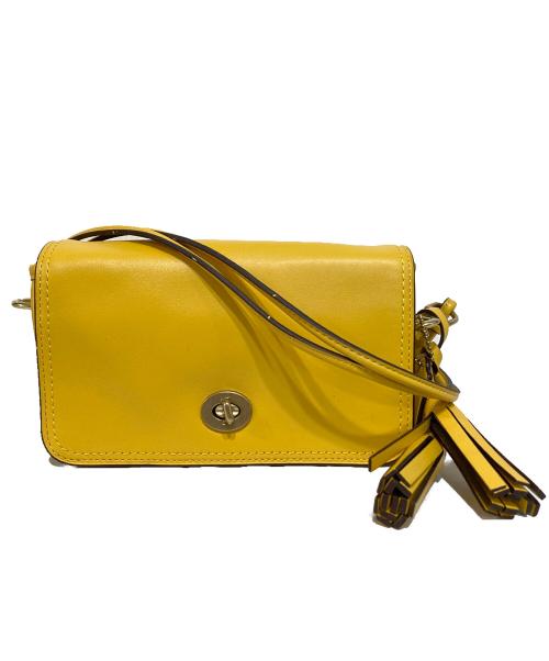 COACH（コーチ）COACH (コーチ) ショルダーバッグ イエローの古着・服飾アイテム