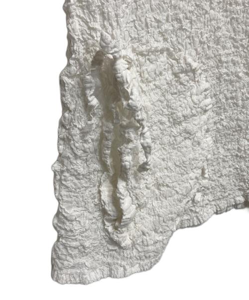 me ISSEY MIYAKE（ミーイッセイ ミヤケ）me ISSEY MIYAKE (ミーイッセイ ミヤケ) ワッシャー加工 ブラウス ホワイト サイズ:-の古着・服飾アイテム