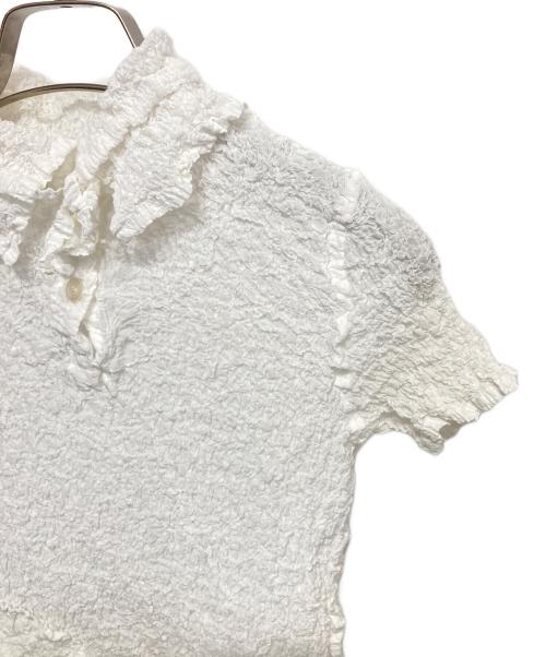me ISSEY MIYAKE（ミーイッセイ ミヤケ）me ISSEY MIYAKE (ミーイッセイ ミヤケ) ワッシャー加工 ブラウス ホワイト サイズ:-の古着・服飾アイテム