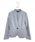 INDIVIインディヴィ）の古着「ノーカラージャケット」｜グレー