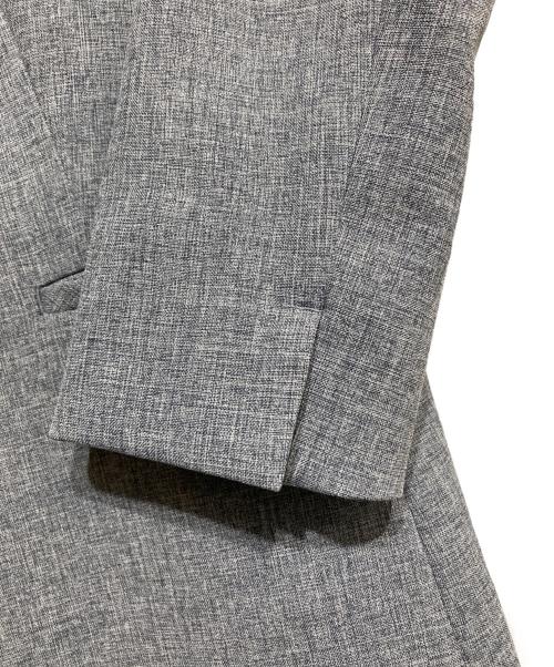 INDIVI（インディヴィ）INDIVI (インディヴィ) ノーカラージャケット グレー サイズ:38の古着・服飾アイテム