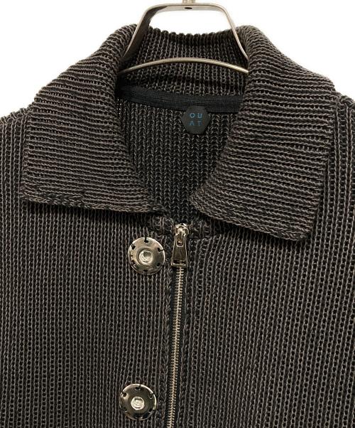 OUAT（オーユーエーティー）OUAT (オーユーエーティー) META ZIP KNIT ブラック×ブラウン サイズ:2の古着・服飾アイテム