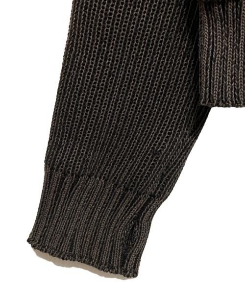OUAT（オーユーエーティー）OUAT (オーユーエーティー) META ZIP KNIT ブラック×ブラウン サイズ:2の古着・服飾アイテム