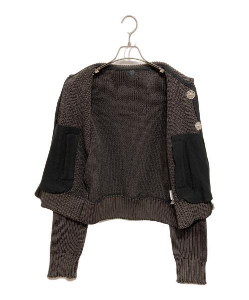 OUAT（オーユーエーティー）OUAT (オーユーエーティー) META ZIP KNIT ブラック×ブラウン サイズ:2の古着・服飾アイテム