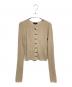 anuans（アニュアンス）の古着「リュクスビスコースリブニットカーディガン」｜ベージュ