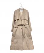 HER LIP TOハーリップトゥ）の古着「No Collar Spring Coat」｜ベージュ