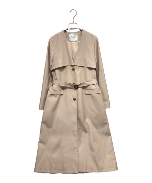 HER LIP TO（ハーリップトゥ）Her lip to (ハーリップトゥ) No Collar Spring Coat ベージュ サイズ:Mの古着・服飾アイテム