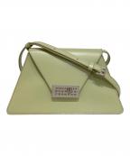 MM6 Maison Margielaエムエムシックスメゾンマルジェラ）の古着「ニューメリック-ショルダーバッグ」｜シルバー×グリーン