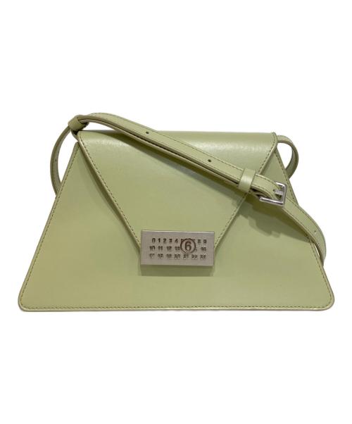 MM6 Maison Margiela（エムエムシックスメゾンマルジェラ）MM6 Maison Margiela (エムエムシックスメゾンマルジェラ) ニューメリック-ショルダーバッグ シルバー×グリーンの古着・服飾アイテム