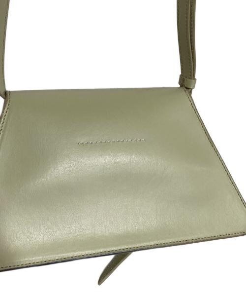 MM6 Maison Margiela（エムエムシックスメゾンマルジェラ）MM6 Maison Margiela (エムエムシックスメゾンマルジェラ) ニューメリック-ショルダーバッグ シルバー×グリーンの古着・服飾アイテム
