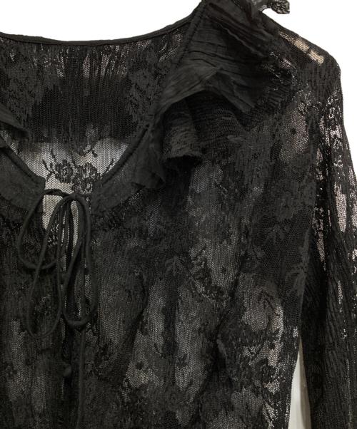 PRANK PROJECT（プランクプロジェクト）PRANK PROJECT (プランクプロジェクト) Lace Ruffled Blouse ブラック サイズ:FREEの古着・服飾アイテム