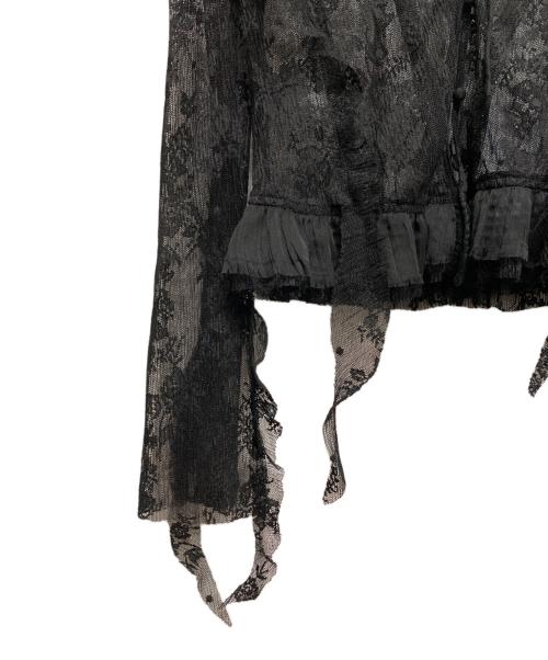 PRANK PROJECT（プランクプロジェクト）PRANK PROJECT (プランクプロジェクト) Lace Ruffled Blouse ブラック サイズ:FREEの古着・服飾アイテム