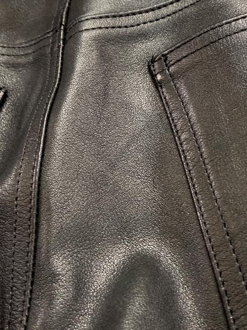 JOHN LAWRENCE SULLIVAN（ジョン ローレンス サリバン）JOHN LAWRENCE SULLIVAN (ジョン ローレンス サリバン) Leather Lace-up Pants ブラック サイズ:46の古着・服飾アイテム