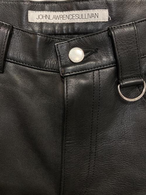 JOHN LAWRENCE SULLIVAN（ジョン ローレンス サリバン）JOHN LAWRENCE SULLIVAN (ジョン ローレンス サリバン) Leather Lace-up Pants ブラック サイズ:46の古着・服飾アイテム