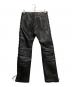 JOHN LAWRENCE SULLIVAN (ジョン ローレンス サリバン) Leather Lace-up Pants ブラック サイズ:46：25000円