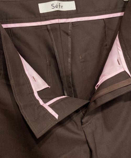 Sefr（セファ）Sefr (セファ) JIRO TROUSER ブラウン サイズ:Sの古着・服飾アイテム
