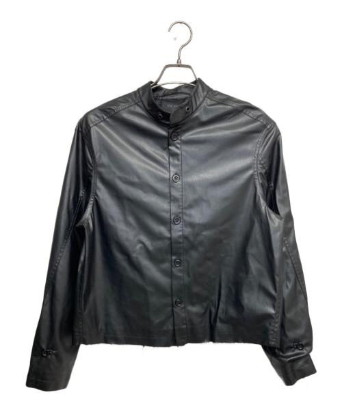 TEAM WANG design（チームワンデザイン）TEAM WANG design (チームワンデザイン) カットオフエッジシャツ ブラックの古着・服飾アイテム