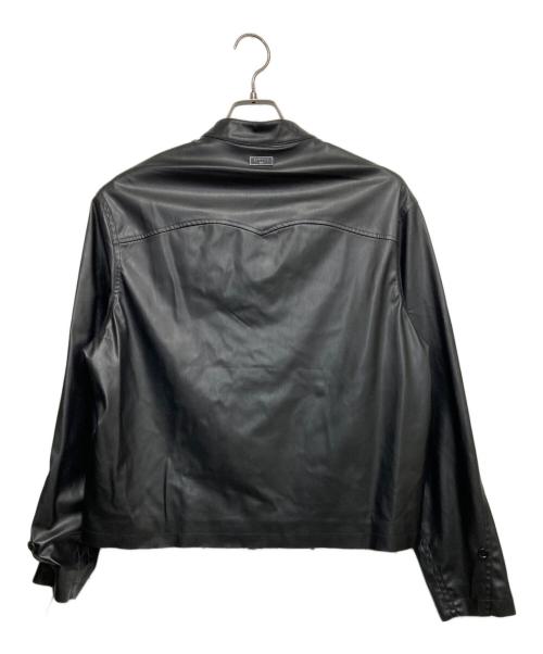 TEAM WANG design（チームワンデザイン）TEAM WANG design (チームワンデザイン) カットオフエッジシャツ ブラックの古着・服飾アイテム