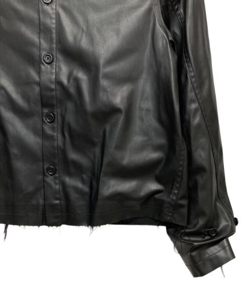 TEAM WANG design（チームワンデザイン）TEAM WANG design (チームワンデザイン) カットオフエッジシャツ ブラックの古着・服飾アイテム