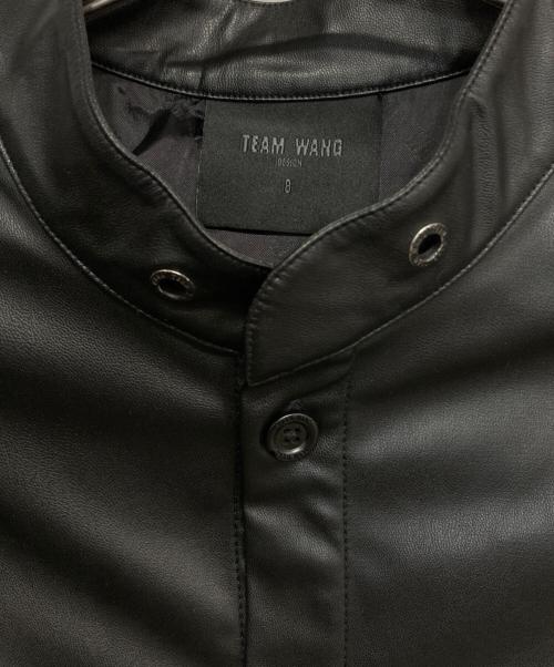 TEAM WANG design（チームワンデザイン）TEAM WANG design (チームワンデザイン) カットオフエッジシャツ ブラックの古着・服飾アイテム