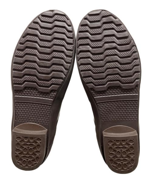 COACH（コーチ）COACH (コーチ) レインブーツ ブラウン×ベージュ サイズ:8Mの古着・服飾アイテム