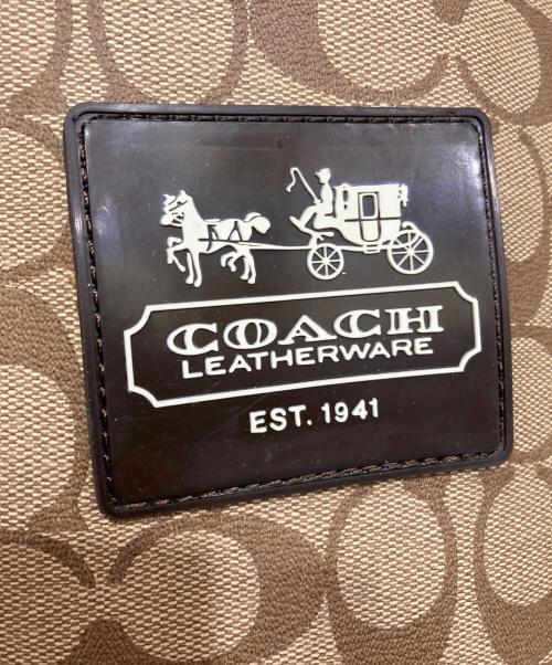 COACH（コーチ）COACH (コーチ) レインブーツ ブラウン×ベージュ サイズ:8Mの古着・服飾アイテム