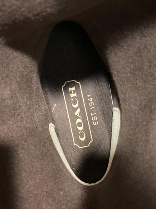 COACH（コーチ）COACH (コーチ) レインブーツ ブラウン×ベージュ サイズ:8Mの古着・服飾アイテム