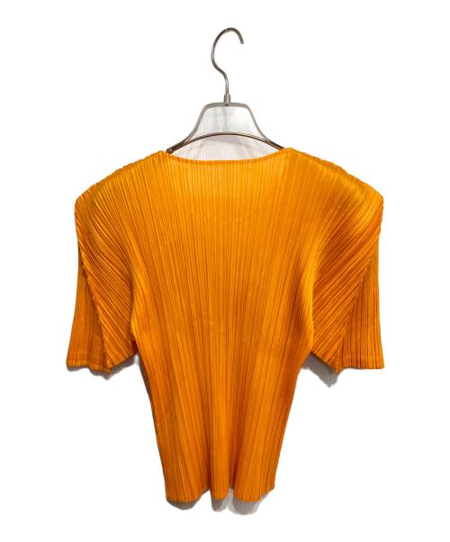 PLEATS PLEASE（プリーツプリーズ）PLEATS PLEASE (プリーツプリーズ) プリーツカットソー オレンジ サイズ:3の古着・服飾アイテム