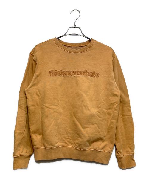 thisisneverthat（ディスイズネバーザット）thisisneverthat (ディスイズネバーザット) T-Logo Crewneck イエロー サイズ:Sの古着・服飾アイテム