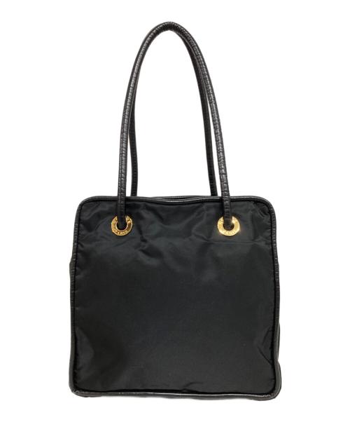 CELINE（セリーヌ）CELINE (セリーヌ) サークルロゴトートバッグ ブラックの古着・服飾アイテム