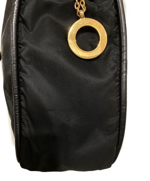 CELINE（セリーヌ）CELINE (セリーヌ) サークルロゴトートバッグ ブラックの古着・服飾アイテム