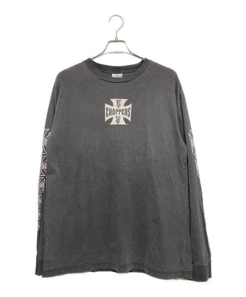 WEST COAST CHOPPERS（ウエストコーストチョッパーズ）WEST COAST CHOPPERS (ウエストコーストチョッパーズ) プリントカットソー アイボリー×ブラック サイズ:Lの古着・服飾アイテム