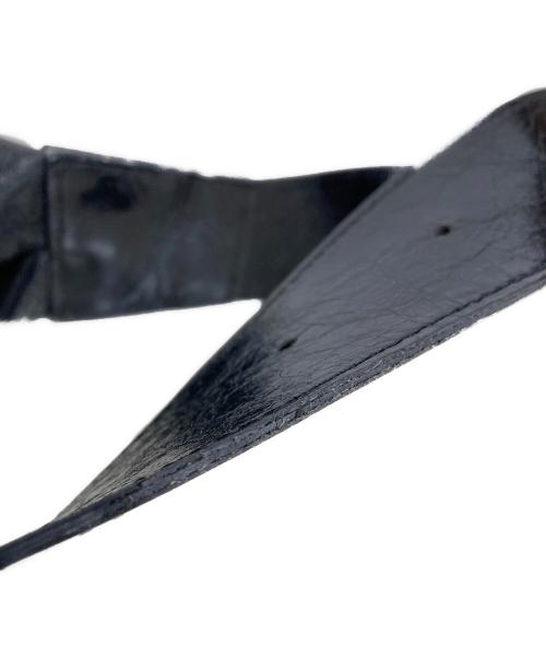 Ameri（アメリ）AMERI (アメリ) cracked leather body bag ブラックの古着・服飾アイテム