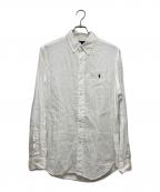 POLO RALPH LAURENポロ・ラルフローレン）の古着「リネンシャツ」｜ホワイト