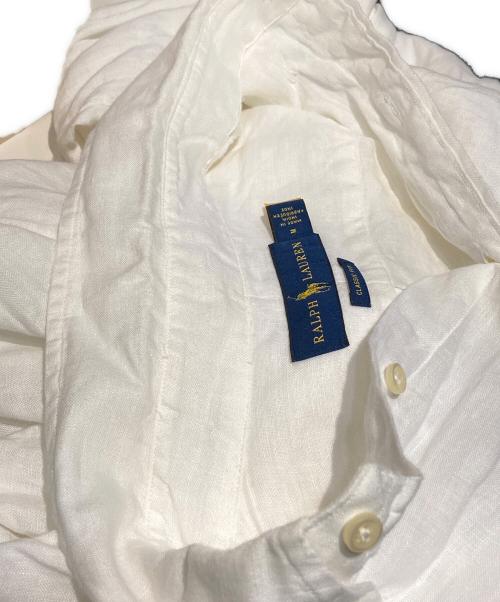 POLO RALPH LAUREN（ポロ・ラルフローレン）POLO RALPH LAUREN (ポロ・ラルフローレン) リネンシャツ ホワイト サイズ:Mの古着・服飾アイテム